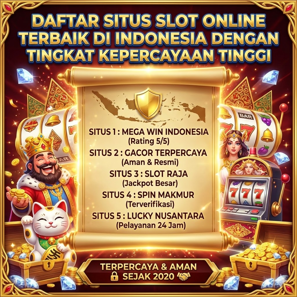Daftar Situs Slot Online Terbaik di Indonesia dengan Tingkat Kepercayaan Tinggi